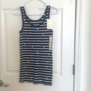 Navy and gold tank medium